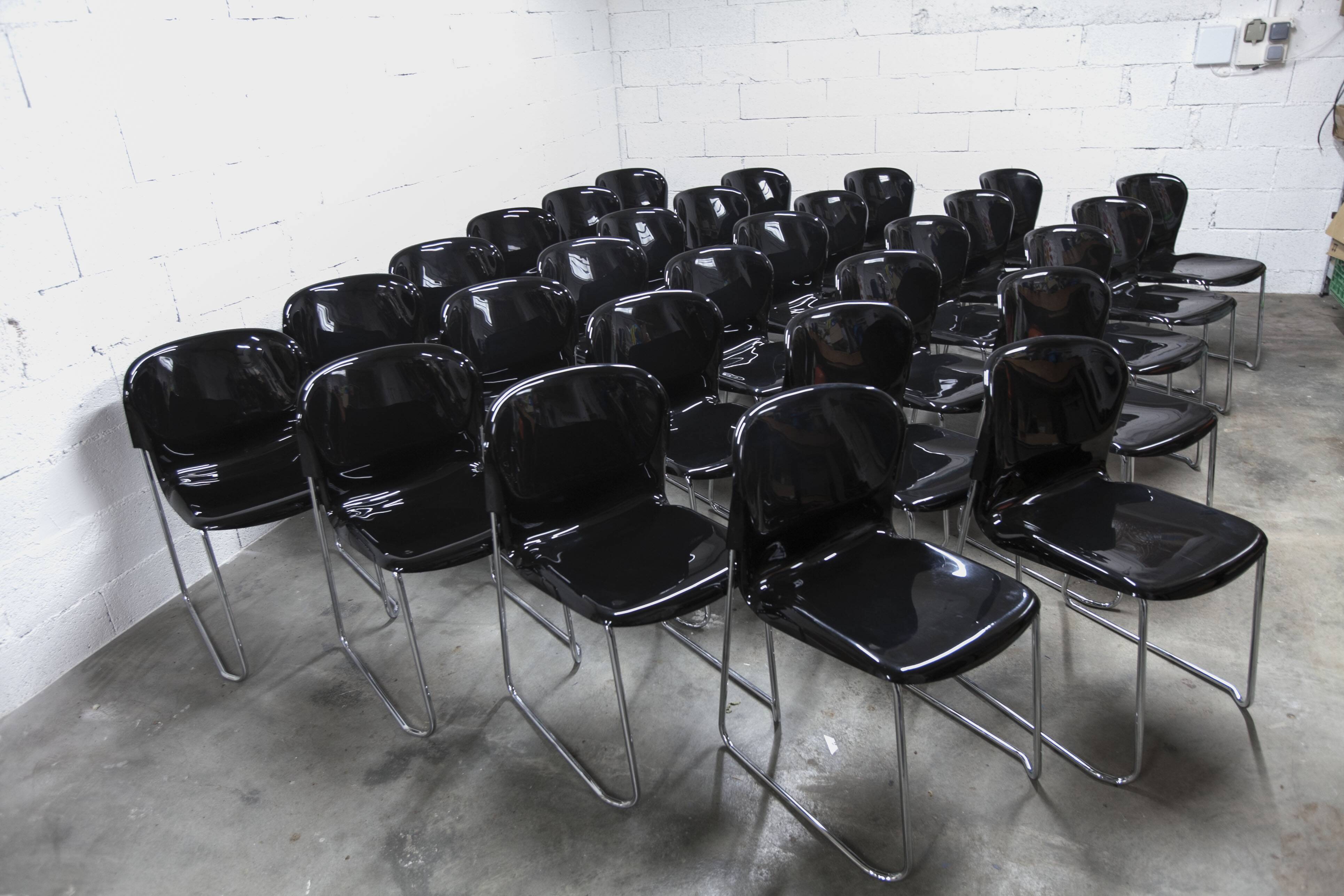 Set of 29 stackable SM400 chairs designed by Gerd Lange in 1980 by Drabert
