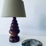 Lampe organique en palissandre
