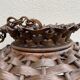 Pair of rattan ceiling lights