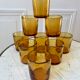set of 9 bubbled glass water glasses from Biot 70s