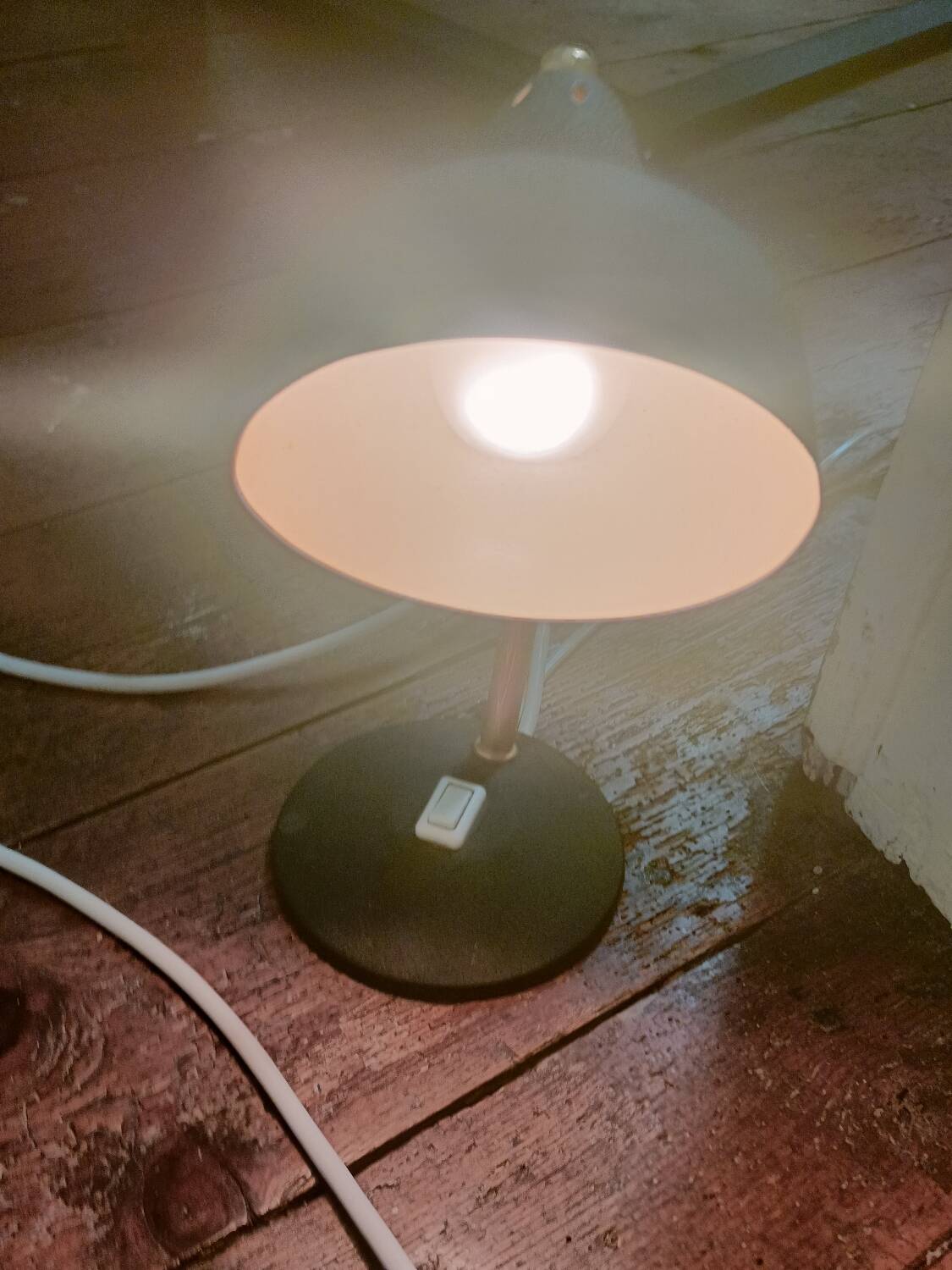 Articulated lamp in black metal, 1950-60