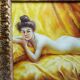 Tableau "Nu au coussin" "La paresseuse" d'après Daniel Hernández Morillo