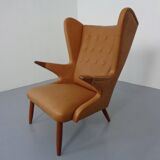 Teak and leather armchair by Svend Skipper for Skippers Møbler, Denmark, 1960s