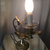 Bronze table lamp shape dragon head oil lamp