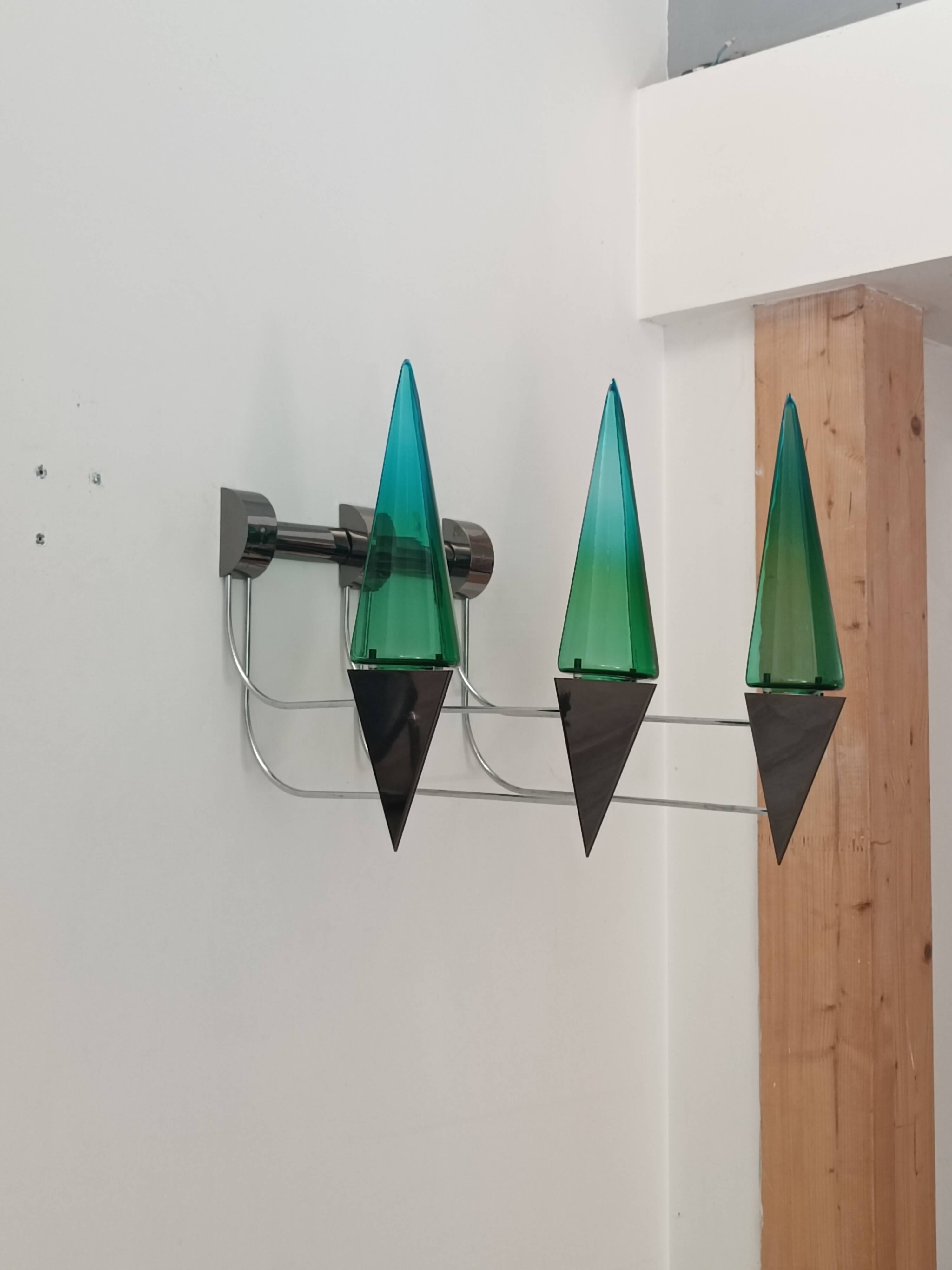 Important wall light by Guido De Majo 1970s