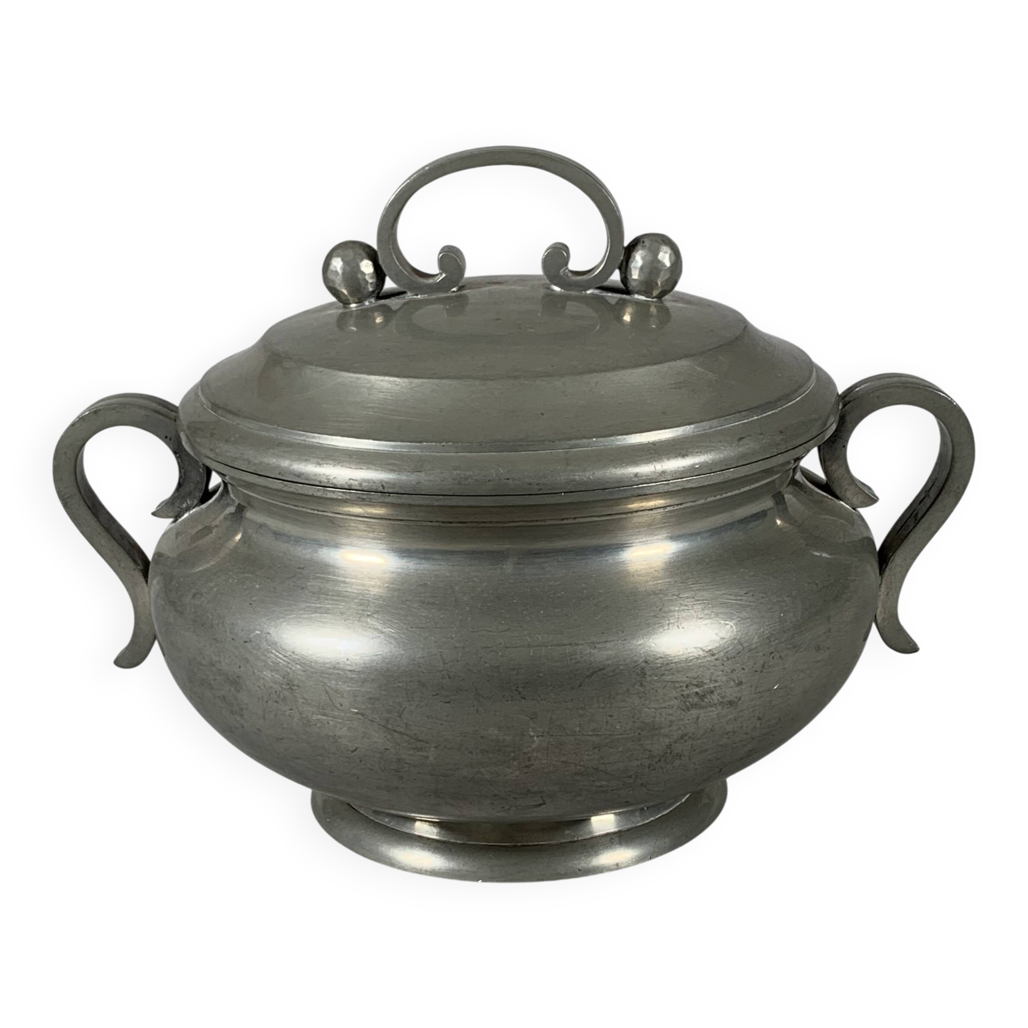 Soup tureen Signed Jean Despres (1889 - 1980) Modernist Style