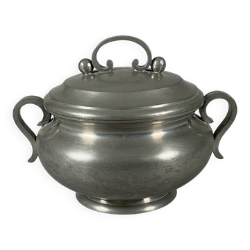 Soup tureen Signed Jean Despres (1889 - 1980) Modernist Style