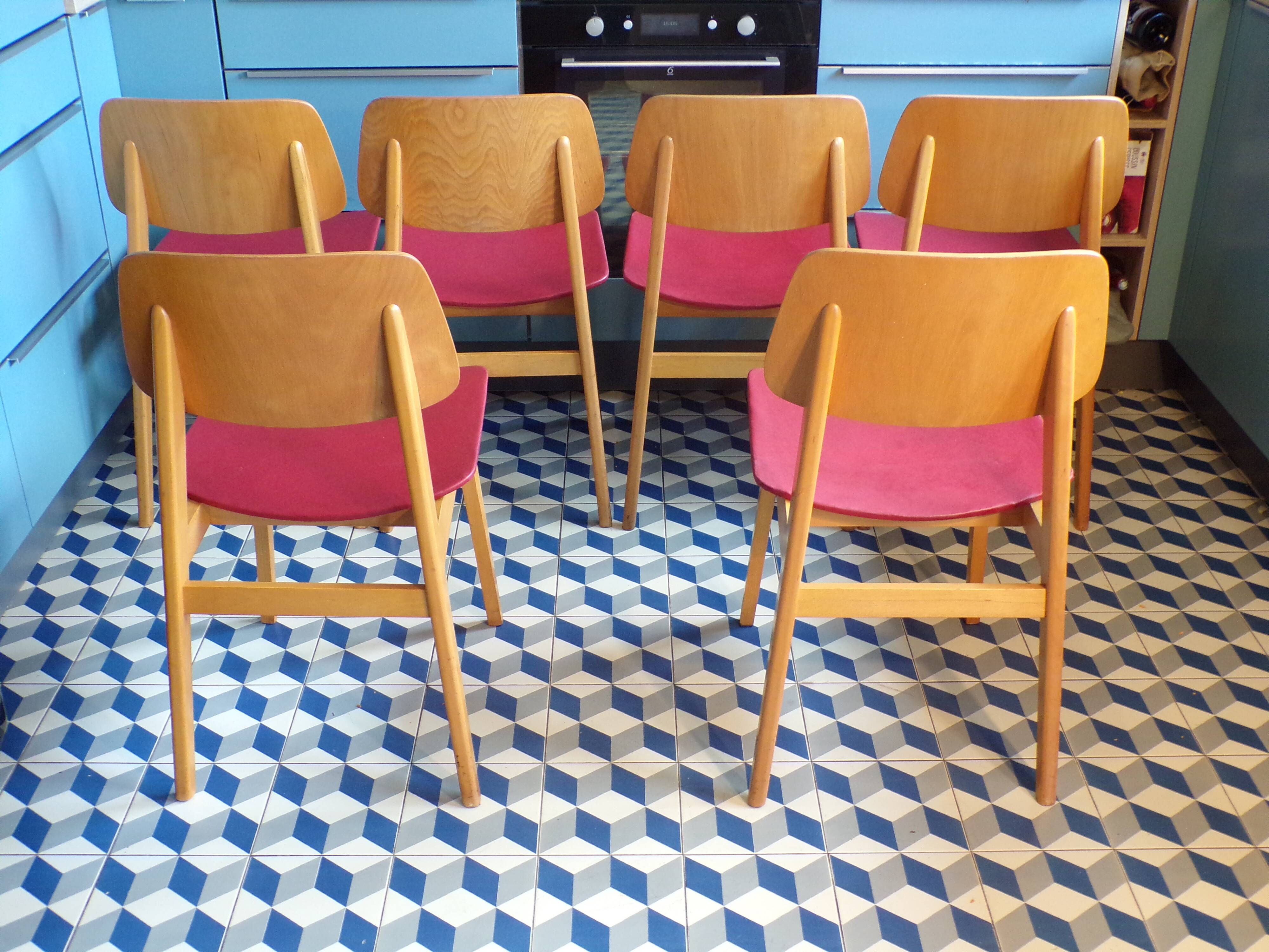 Set of 6 Habeo Scandinavian chairs