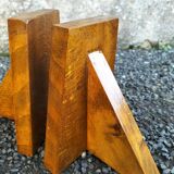 Wooden bookends
