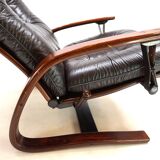 Westnofa The Panter leather lounge chair by Arnt Lande, 1970