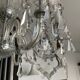 Ancien Lustre en cristal de Bohème 8 bras