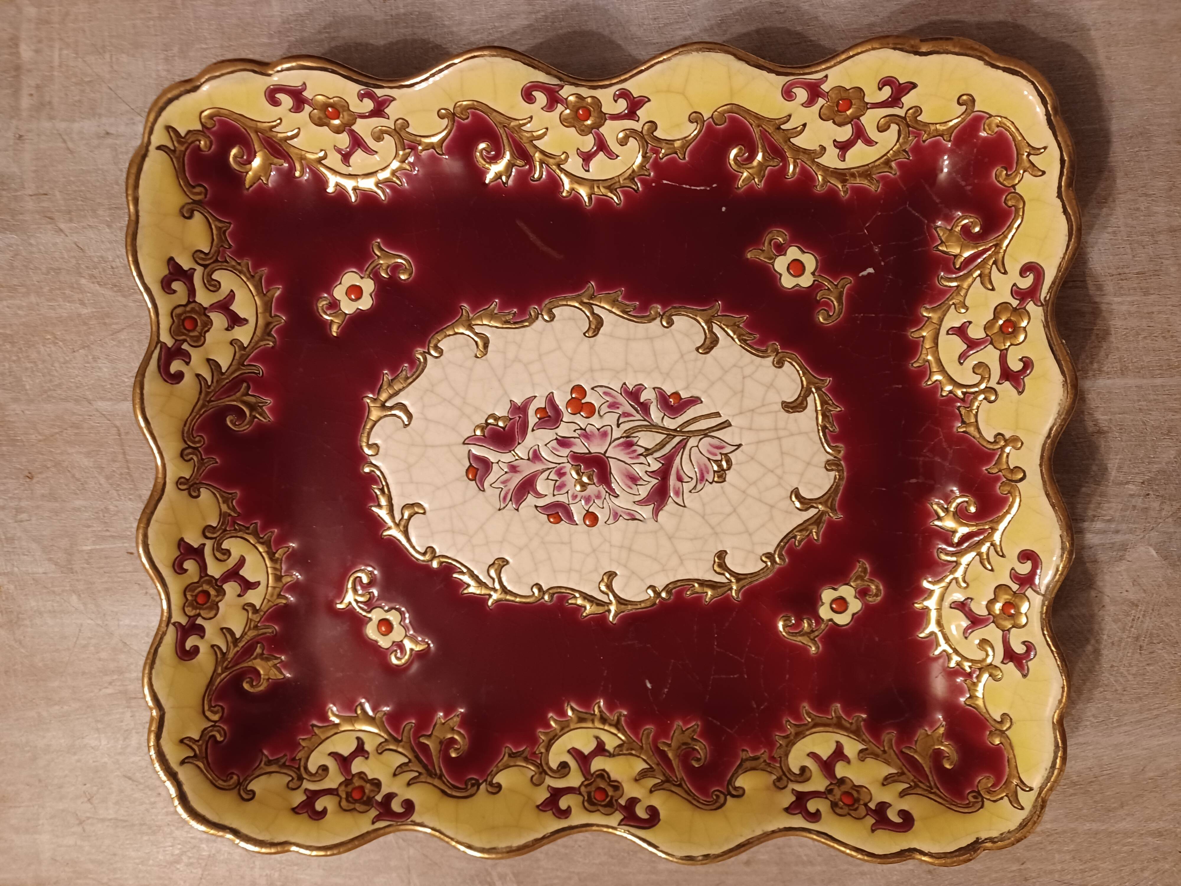 Longwy enamel dish