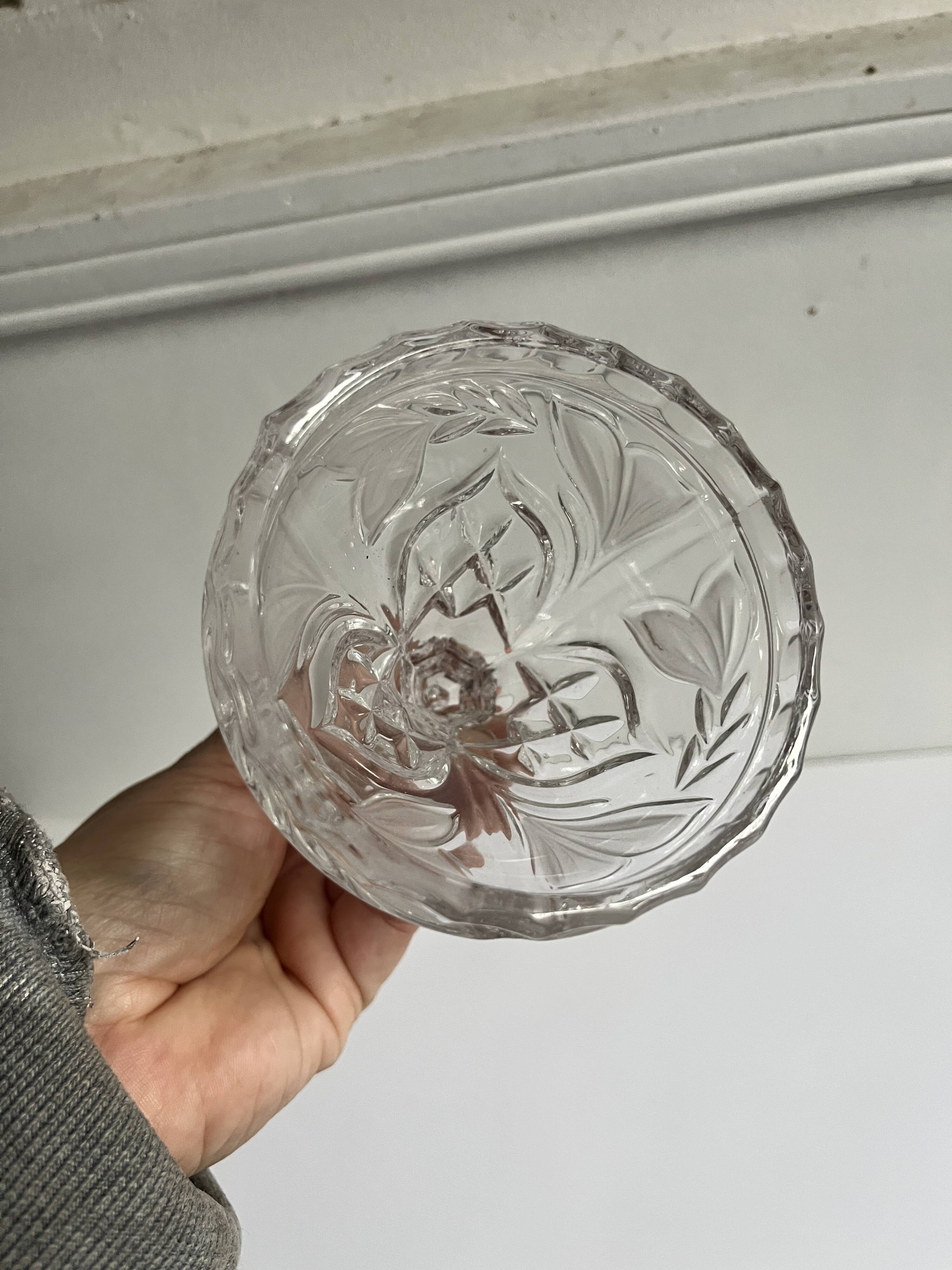 Crystal candle holder