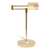 Small Brass Swing Arm Table Lamp 1970s Germany