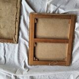 Huiles sur toile portraits couple tableaux anciens