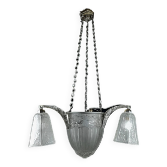 HETTIER and VINCENT Art Deco chandelier