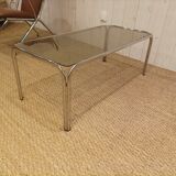 Vintage glass coffee table