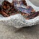 Large ceramic bowl lava Vallauris 1970s