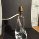 Lampe sculpture moderniste en cristal signé Schneider Paris France