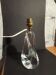Modernist crystal lamp sculpture signed Schneider Paris France