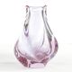 Vase moderne du milieu du siècle, en verre alexandrite, Tchécoslovaquie, années 1950