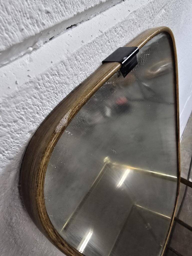 Vintage 1950s mini wall mirror