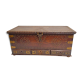 Old solid wood chest