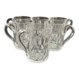 6 anciennes tasses Baccarat taille 6406