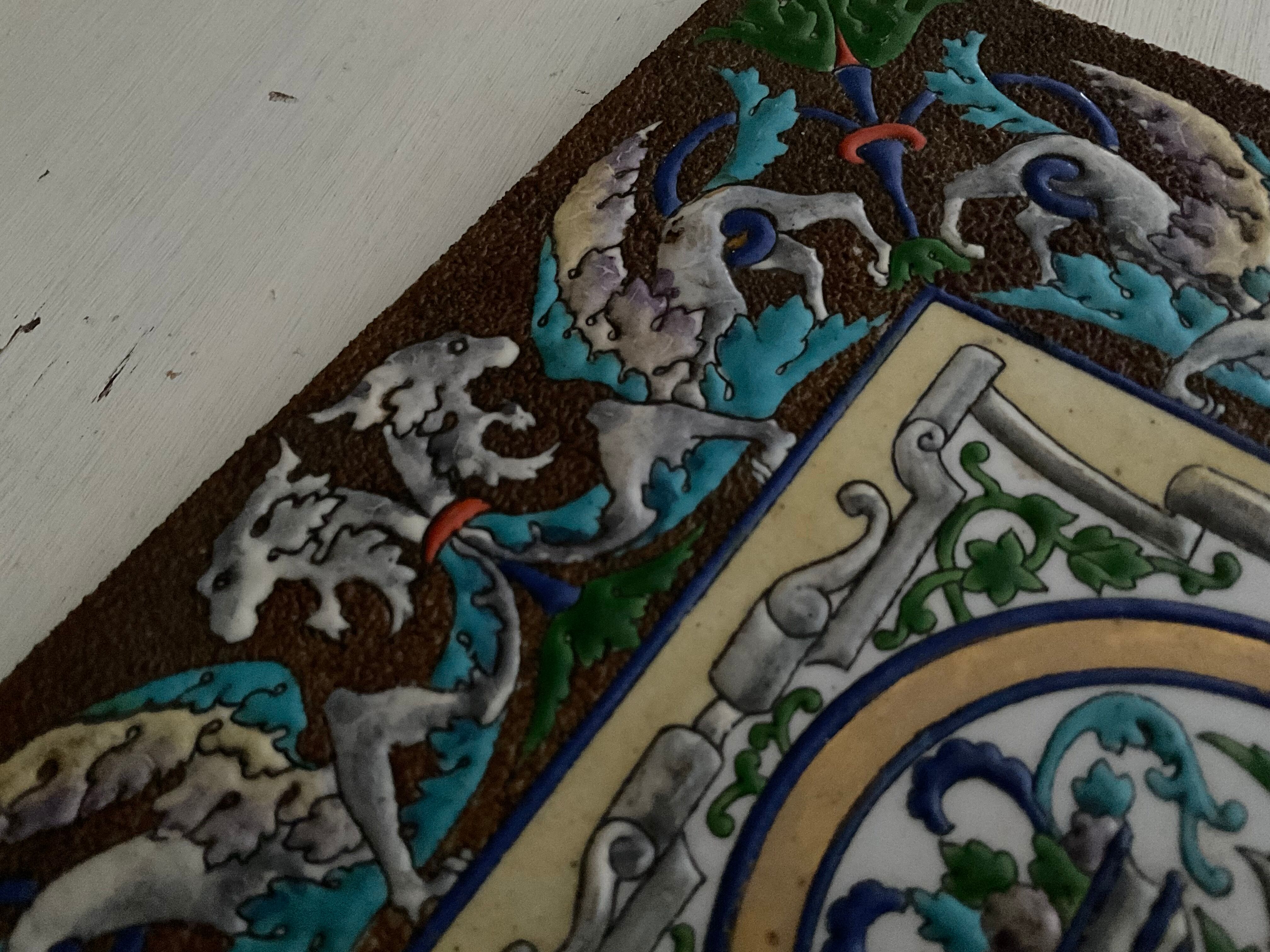 Faience tile and enamels, creil and montereau