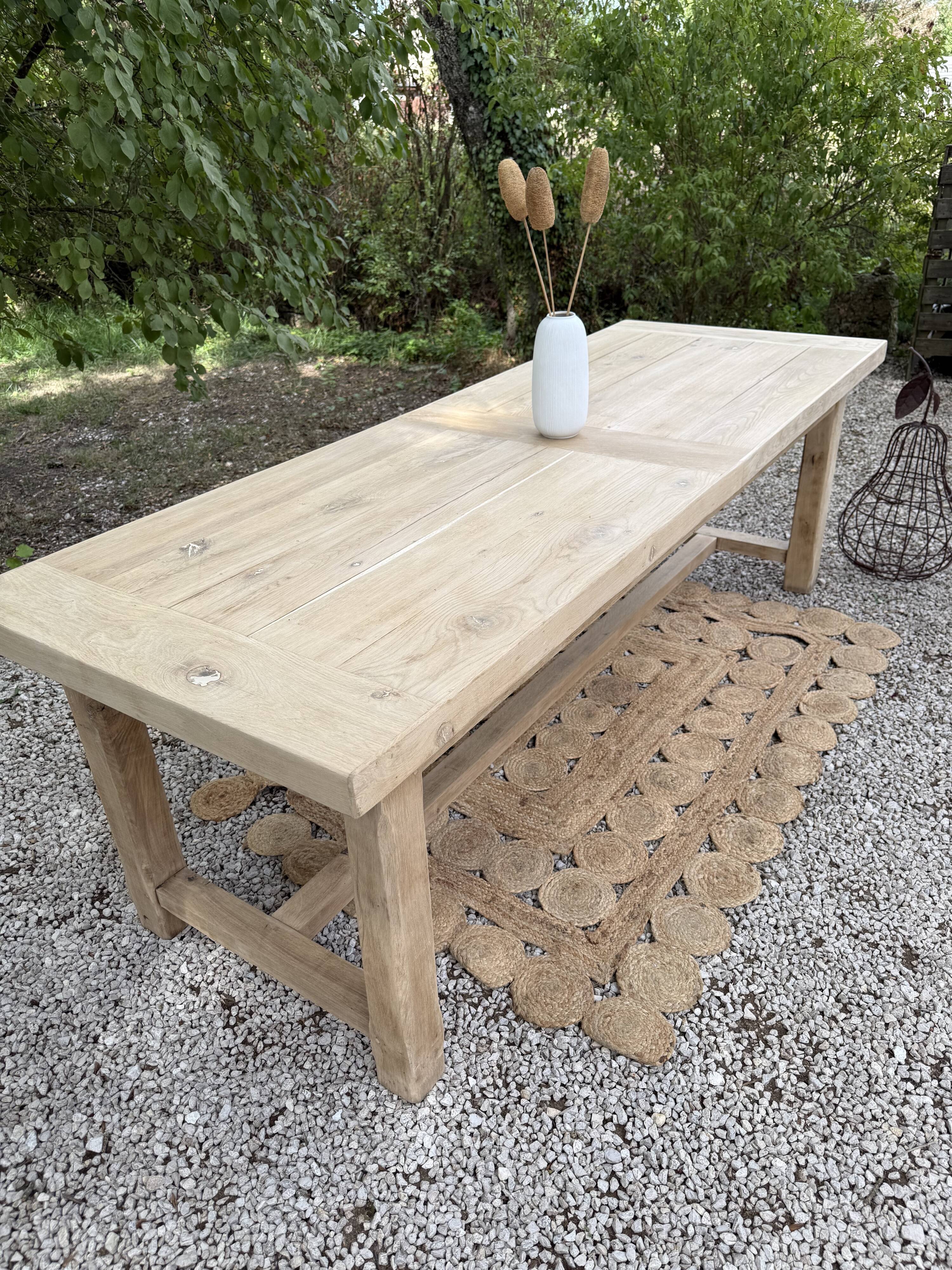 Large solid wood table 238cm