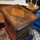 Walnut jewelry cabinet with marquetry decoration, early 19th century, Restoration