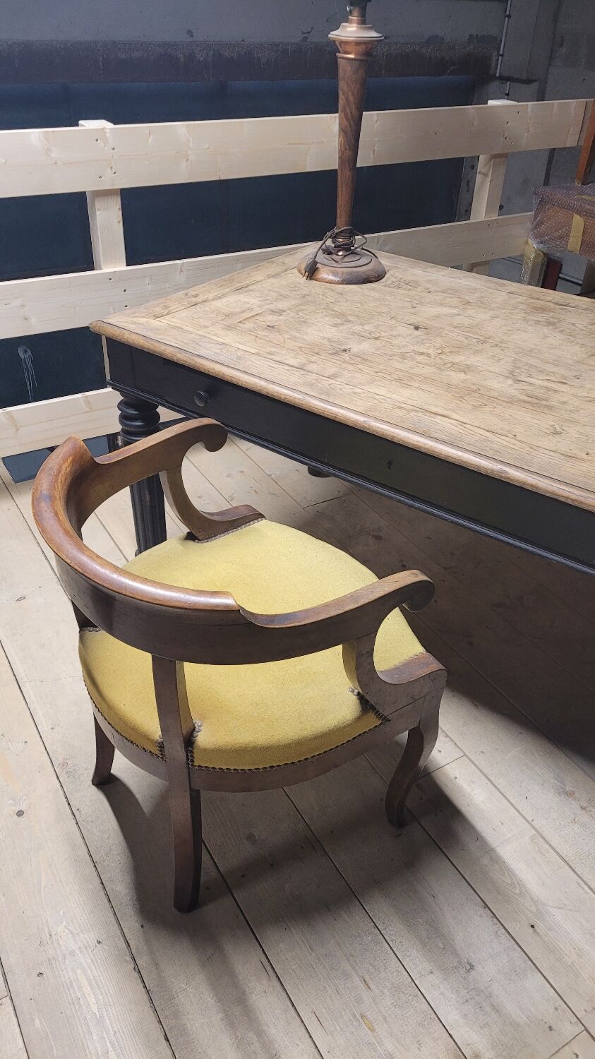 Louis Philippe notary office in oak, 1900 period - 1m49