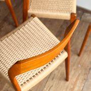 Set of 10 chairs 71 in teak by Niels O. Møller, JL Moller, Mid Century