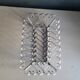 Vintage bread basket in forged chrome-plated metal