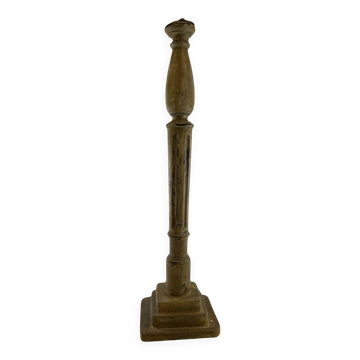 Patina wooden baluster lamp base