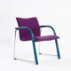 Fauteuil lounge Thonet Wulf Schneider s320 en laine violette, années 1980