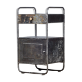 Iron Hospital Bedside Cabinet, 1920's