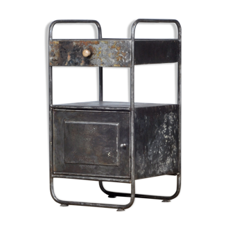 Iron Hospital Bedside Cabinet, 1920's