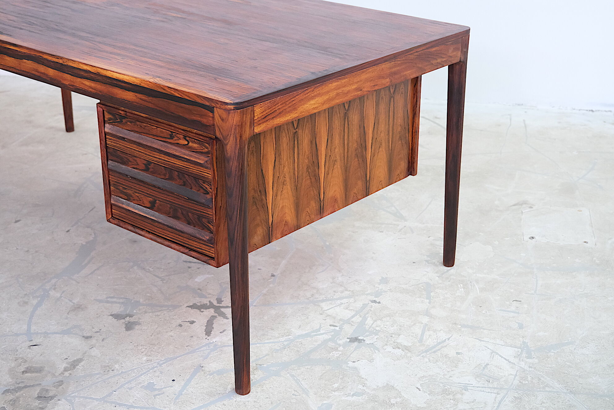 Mid century modern desk by torbjorn afdal for bruksbo, norway, 1970's