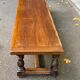 Vintage 19th-century farmhouse bench in solid wood, 250cm