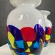 Duo de vases vintage en pâte de verre Murano
