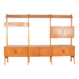 Mid-Century Teak Wall Unit by Kjell Riise for Rival Brodrene Jatogs, 1960s,