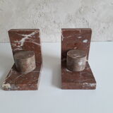 Pair of antique marble bookends