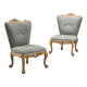 Antique baroque chairs in carved wood, Italy, 20th century
