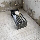 Italian 80s coffee table in marble and glass