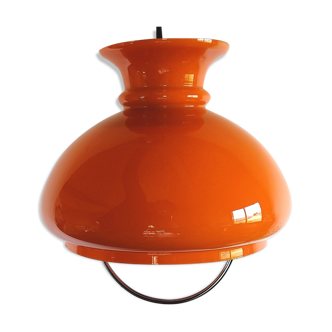 Vintage hanging "Orange" opaline suspension