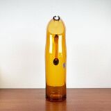 Amber glass carafe from the mid-century German Jagdhaus series and drinking glasses by Wilhelm Braun-Feldweg for Hirschberg, 1960s, set of 7.