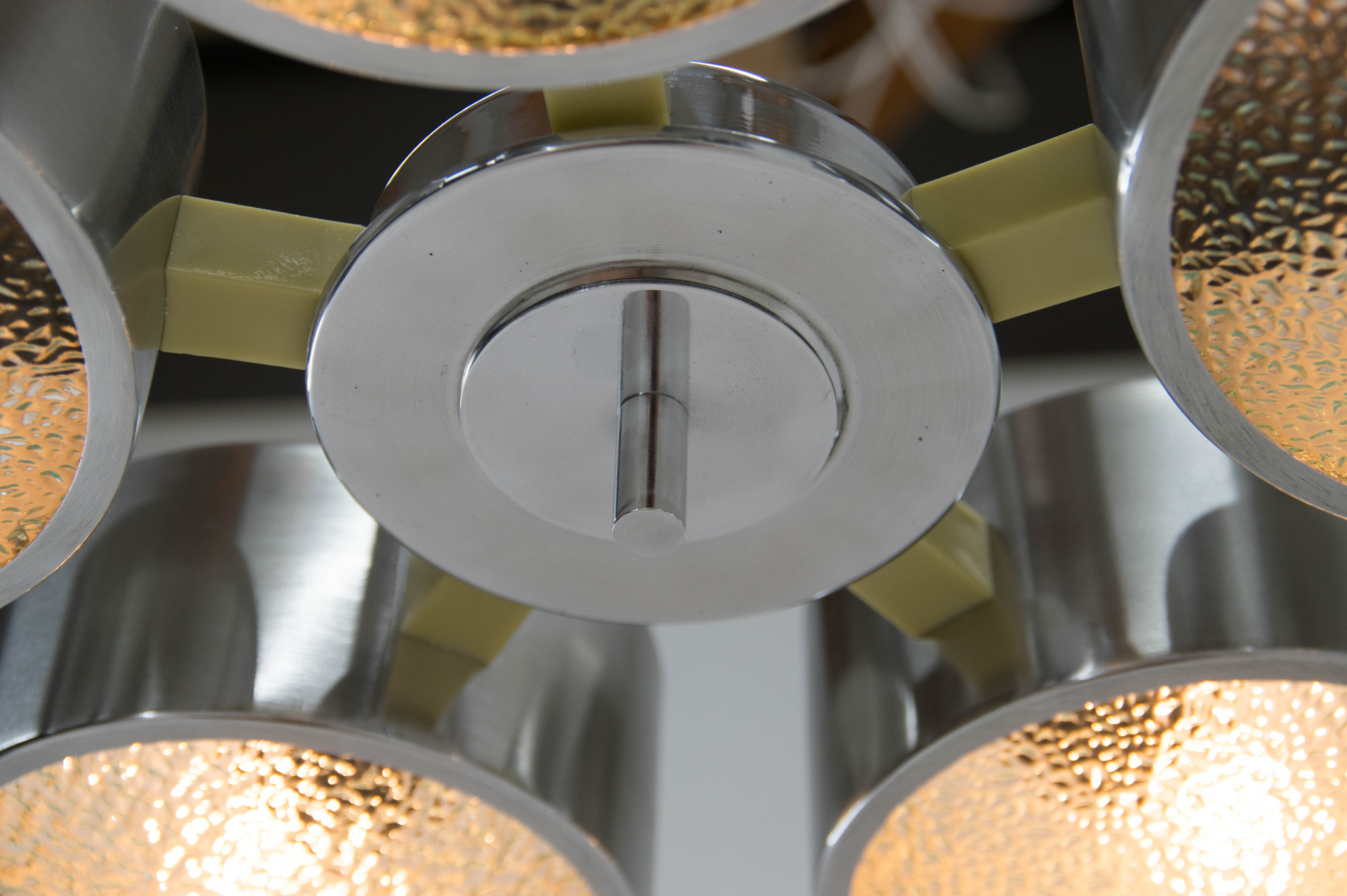 Space Age peandant lamp, Germany, 1970s, Restored