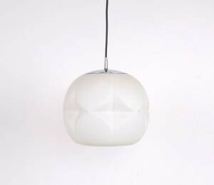 Suspension en verre opalin Peil & Putzler