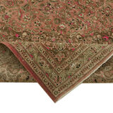 Handmade Oriental Unique 1980s 290 cm x 370 cm Beige Wool Carpet